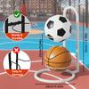 Mobile Basketball Hoop and Storage Rack for Basketball, Football, and Volleyball