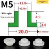T-förmige Nylon-Dichtungsscheibe M3-M35 Gewinde Isolierabstandshalter