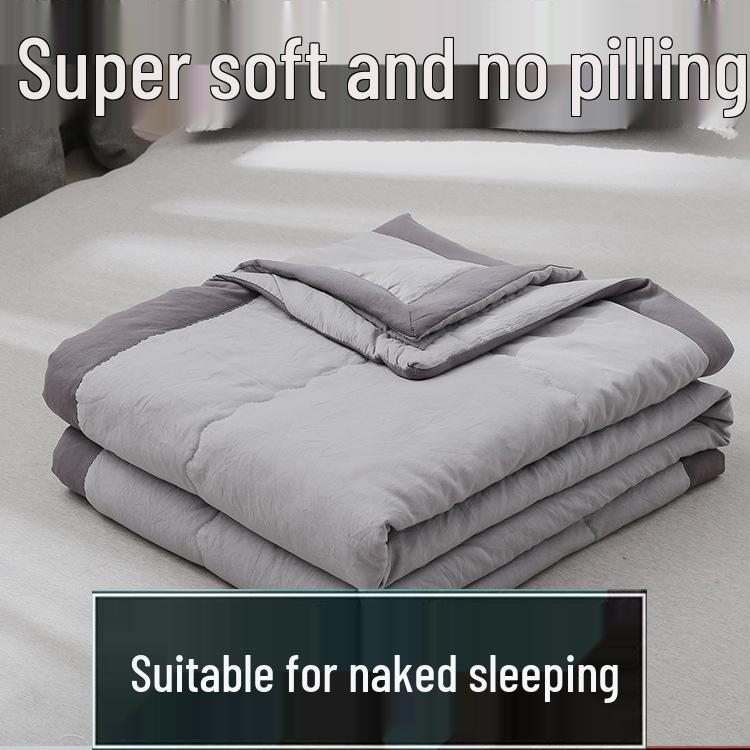 

Хлопковое стеганое одеяло, можно стирать в машине - Легкое летнее, весеннее и осеннее одеяло для детей и общежитий 100x140 Child, No Pilling