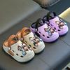 Summer children's Nezha cartoon clogs, closed-toe, soft-soled, breathable sandals for older children, suitable for outdoor beach wear