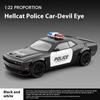 1/22 Dodge Challenger Redeye Hellcat Polizei Legierung Sport Auto Druckguss Modell Sound & Licht Spielzeug Sammeln Display Ornament Geschenke