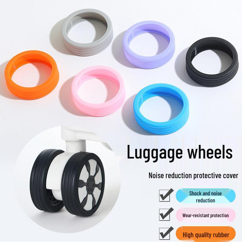 Silicone Wheel Cover for Trolley Suitcase - Wear-Resistant, Low Noise, Sound-Reducing