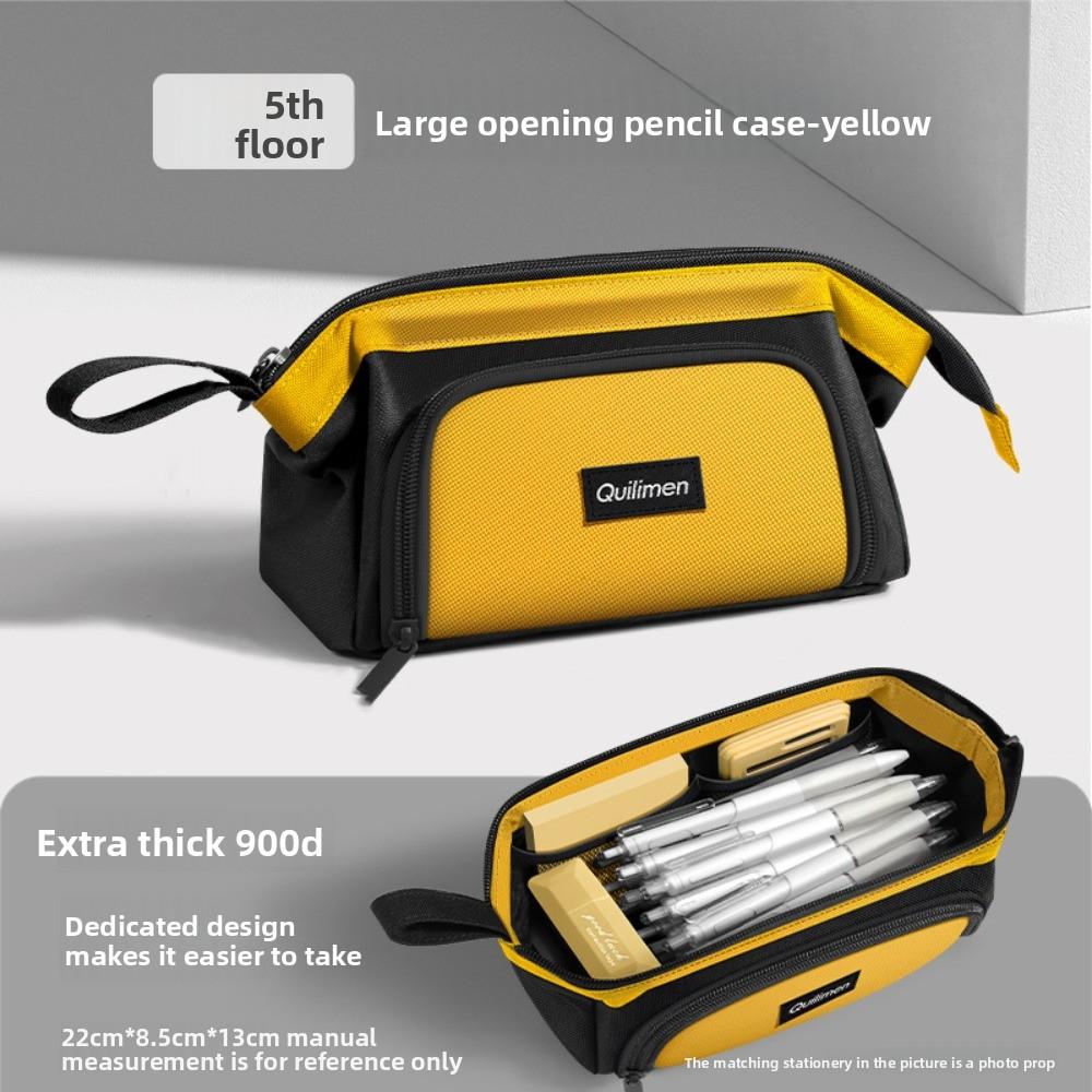 Multiple Layers Stationery Bag Multifunctional Pen Pencil Case Simple Pencil Bag  Student