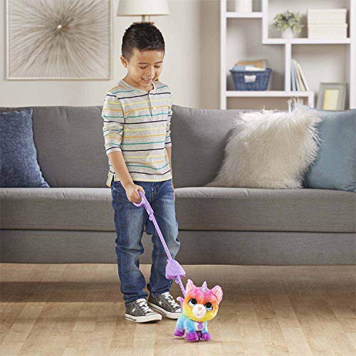 FurReal Walkalots Unicorn Cat E5307, Authentic Electric Plush Toy