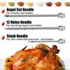 Meat Syringe Marinade Injector Flavor Needle BBQ Pork Steak Meat Sauces Syringes With 3 Stainless Steel Needles Kitchen Tools