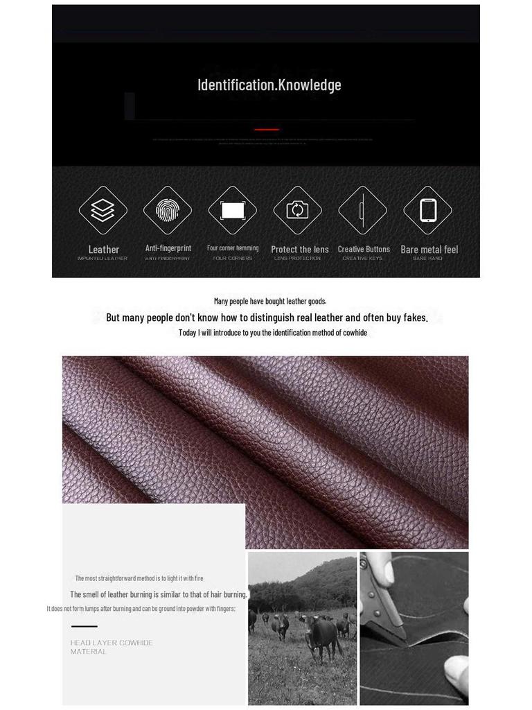 Echtes Leder Vollschutzhülle für Vivo X90, X80 Pro, X60 und X60 Pro