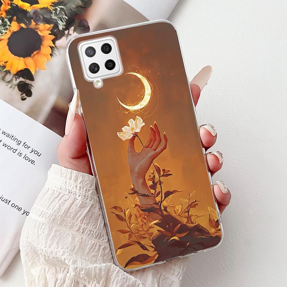 For Samsung Galaxy A22 4G Case Coloful Flowers Painted Cover Soft Slim Phone Case For Samsung A22 A 22 Galaxy A42 5G Fundas Bags