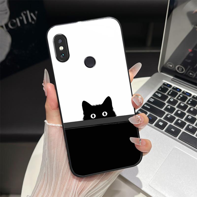 For Redmi Note 5/Note 6 Phone Case Trendy Design Tempered Glass Bumper For Xiaomi Redmi Note 5 6 Pro Full Protection Back Covers