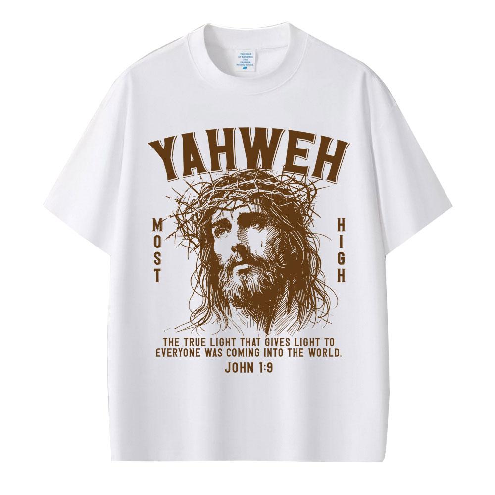 Christian Religious Yahwen Jesus Graphic T Shirts Unisex Unisex Fashion Vintage Summer Tshirts Oversized 100 Cotton Casual Tshirt