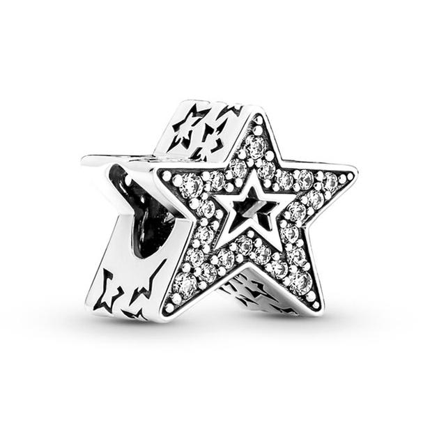 2pcs /Lot 45 Styles "Tree "Moon Star River Two In One Charms Beads Fit Original Diy Brand Bracelet Necklaces For Women Jewelry