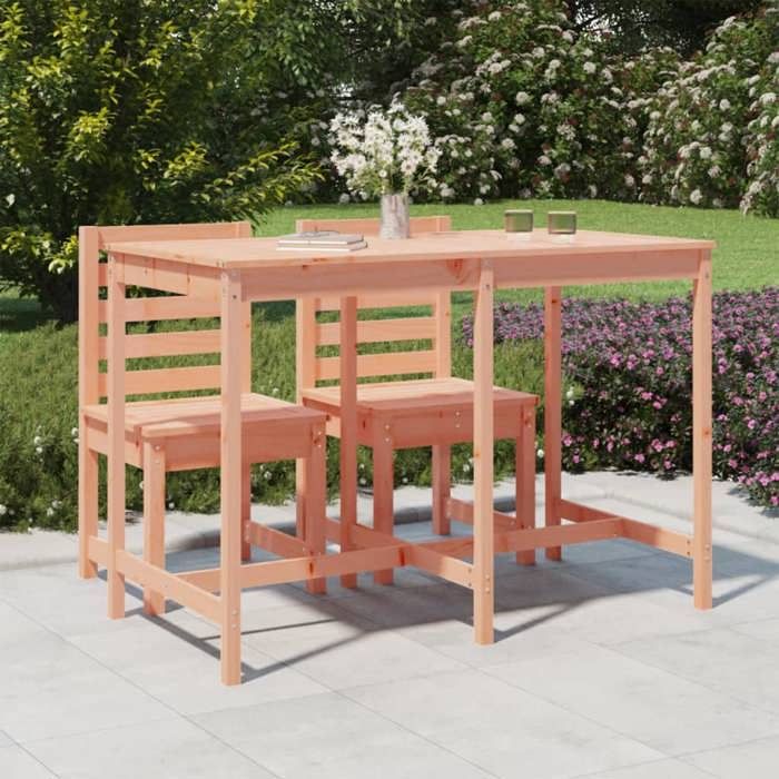 VidaXL Table de jardin 159,5x82,5x110 cm bois massif de douglas 824100