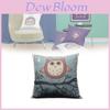 Only Pillowcases Minimalist Cartoon Owl Throw Pillow With Removable Linen Cover For Home Decor