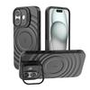 New Matte Ripple Armor Case For iPhone 17 Air 16 Plus 15 14 13 Pro Max For Magsafe Magnetic Camera Fold Stand Protect Cover