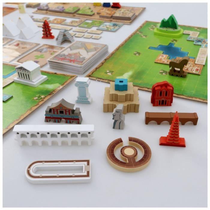 Jeu de société - world wonders - créez la cité la plus splendide du monde antique