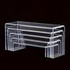 5Pcs Transparent Acrylic Cupcake Display Stands Set Refrigerator Desserts Storage Rack  Wedding