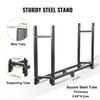 Firewood Log Rack, 8ft Firewood Rack Outdoor, Black Firewood Rack stand, Steel Outdoor Wood Rack, Firewood Log Holder with Load Capacity 1300lbs,