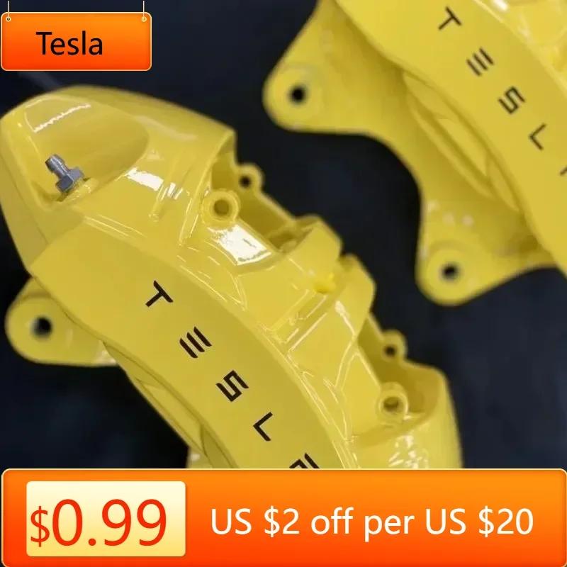 Car Sticker Tesla Car Brake Caliper Handle Sticker for Tesla Model X S Y 3 P75D P85D P90D P100D Roadster Films Side Fender Windo