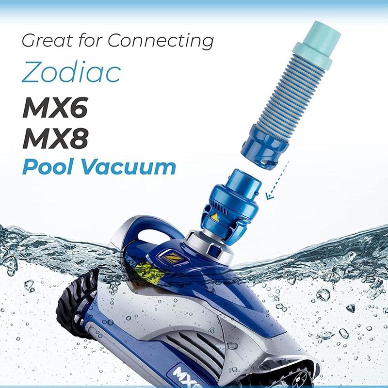 Запасные части для бассейна Адаптер шланга для пылесоса Zodiac Mx6 Mx8 Очиститель для бассейна Всасывающий адаптер Шланговый адаптер ONE SIZE
