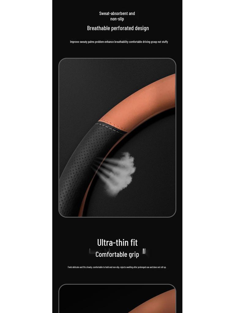 Chevrolet Equinox Steering Wheel Cover: Ultra-Thin, Anti-Slip, Sweat-Proof, All-Season Universal Fit