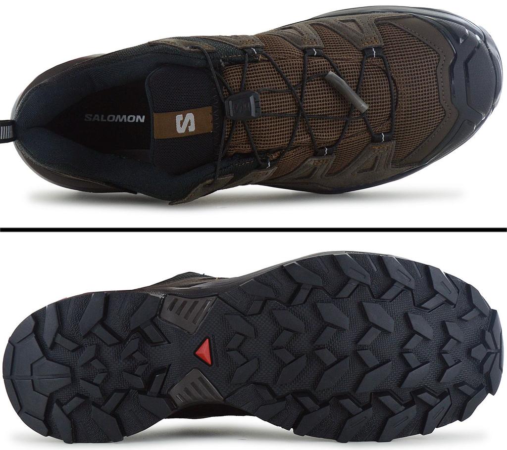 SALOMON X ULTRA 360 עור GTX - GORE-TEX - נעלי הליכה לגברים נעלי טרקינג חום 475712 מקורי