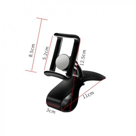 Universal 360° Car Dashboard Mount Cell Phone Stand GPS Holder Clamp Cradle Clip