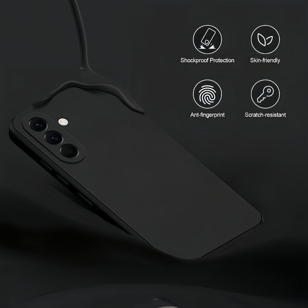 Noble Fashion Solid Colour Shockproof Protective Liquid Silicone Case For Samsung Galaxy A56