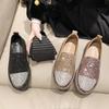 Summer New Flat-bottomed Thick-soled Glit Women's Singles Shoes for Lazy People
