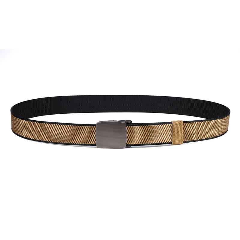Men's Nylon Woven Canvas Belt with Automatic Buckle - Youth & Student Casual Tactical Belt