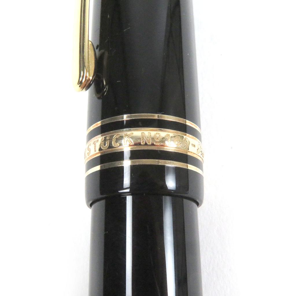 Excellent MONTBLANC Fountain Pen Meisterstck 149 Cap Type Black Gold 18K Mens Used
