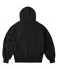 Moo Graphic Balloon Over Zip-Up Hoodie - Black