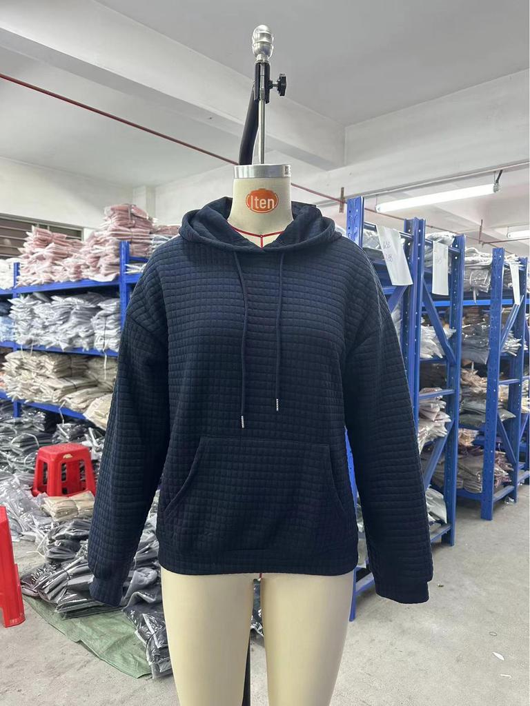 2024 Autumn & Winter Women's Round Neck Long Sleeve Sweater - Solid Color