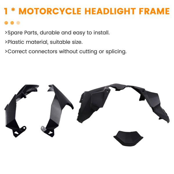 Headlight Bezel for 2019-2023 Kawasaki Z250/Z400/Z650/Z900/KLR65 none