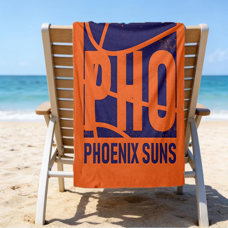 Phoenix Basketball Team Quick-Dry Microfiber Beach Towel Super Soft & Absorbent for Bath, Beach, Travel Bath Time Accessory, Fan Gifts