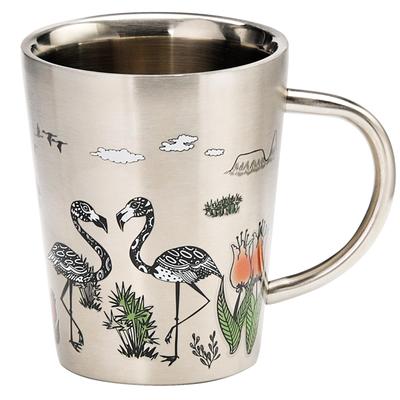 Stainless Steel Approximately Insulates for Hot and Cold Wanyama Flamingo Double-walled Mug, 360ml, Drinks, Design, WAN-2022FM