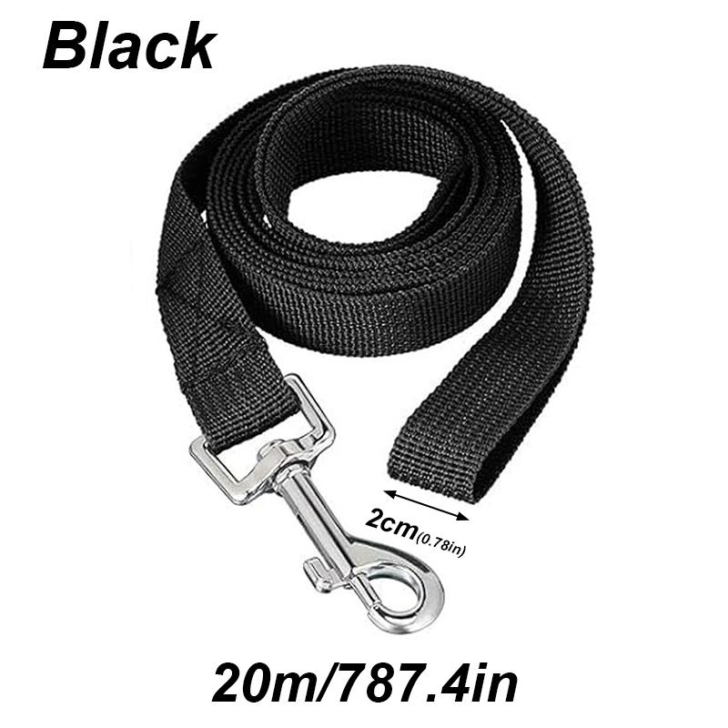 20m Long Rope Polypropylene Pet Small Big Dog Walking Solid Color Pet Leash Traction Rope Strong Polypropylene Fiber Leashes