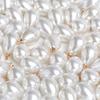10Pcs Imitation Pearl Drop Pendant Environmentally Friendly Highlight ABS Gold DIY Earrings Crafts Zipper DIY Making Findings