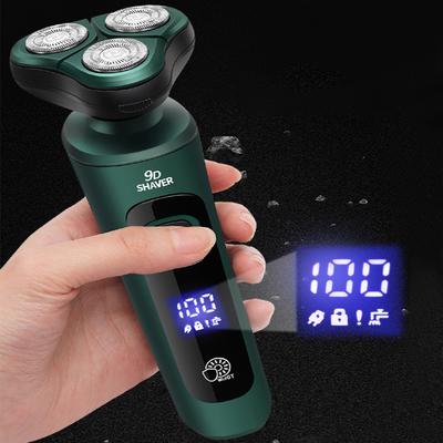 Men Electric Travel Shaver Washable Three-head Floating Razor Painless Cordless Trimmer Shaving Face Beard Razor Portable Shaver