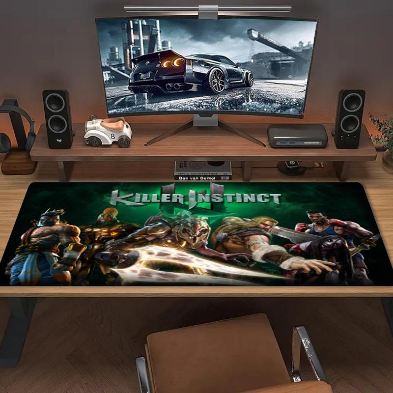 KILLER INSTINCT Color Mouse Pad Large Gaming Table Cushion Non-slip Laptop Tablet Big Mousepad XXL Mat Mini PC Playmat With Lock edge
