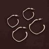 Chic Retro Irregular Earrings: High-End Silver Needle for Versatile Style