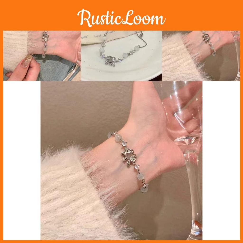 Cat Elegant Modern Eye Stone Bracelet With Delicate Zirconia Lock For Women Fashion