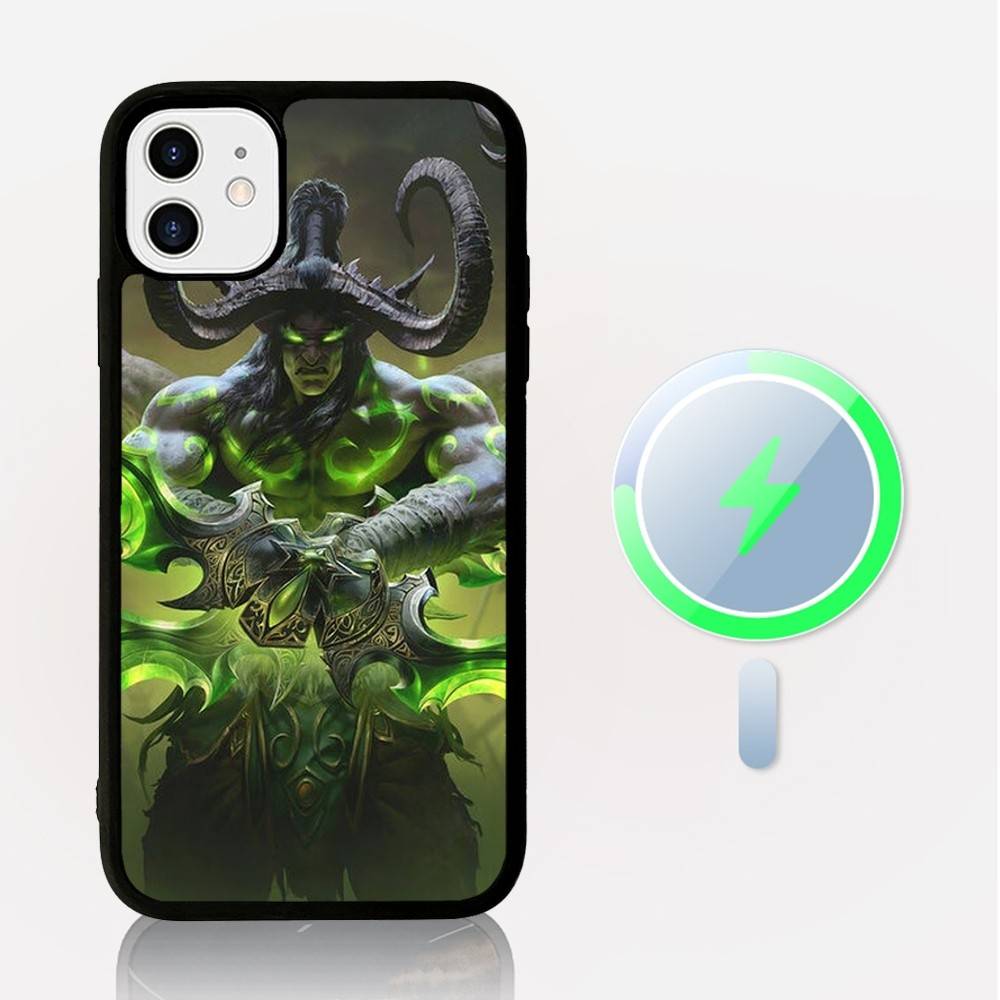 Game World Of Warcraft Phone Case Magnetic Case For IPhone 16 14 13 12 11 15 Pro Max Plus For Magsafe Wireless Charge Cover