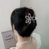 New Korean Metal Floral Hair Claw Clip Women Elegant Hollow Updo Hair Clips Girls Headwear Women Hair Accessories