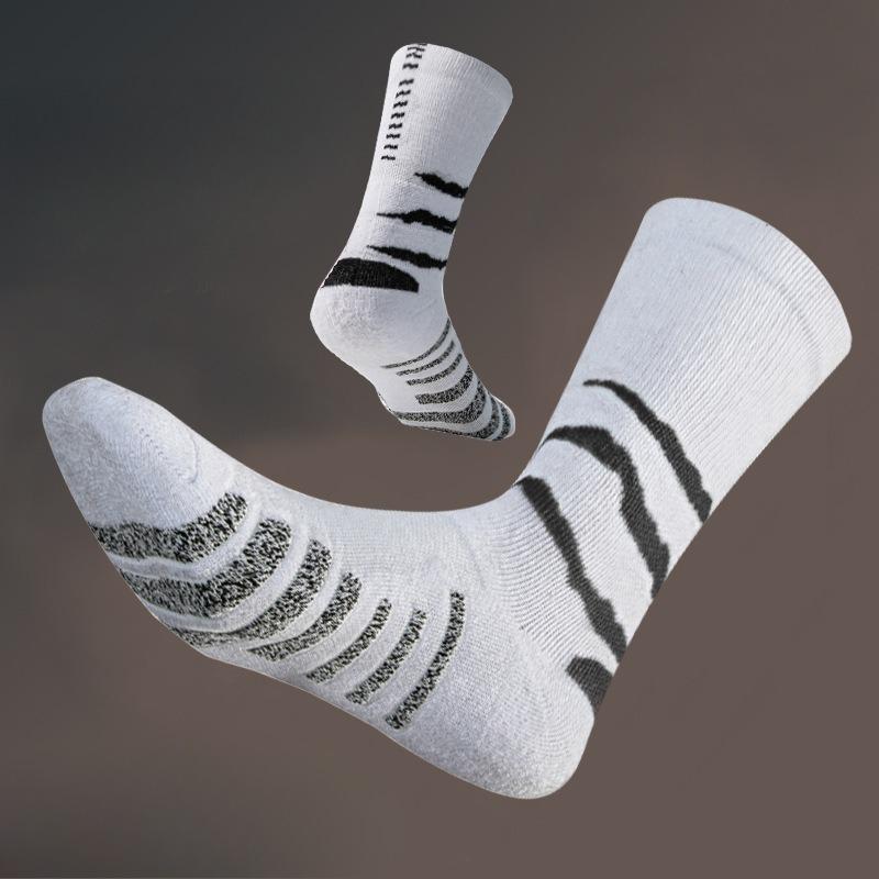Sports Basketball Socks Towel Bottom High Top Sports Elite Men's Middle Top Scratch Mark High Top Long Top