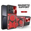 Rüstung Magnetischer Ringständer Funda für POCO X7 Pro / X6 Pro 5G Hülle Schiebe-Kamera-Schutzabdeckung für Xiaomi POCO X6 5G Capa