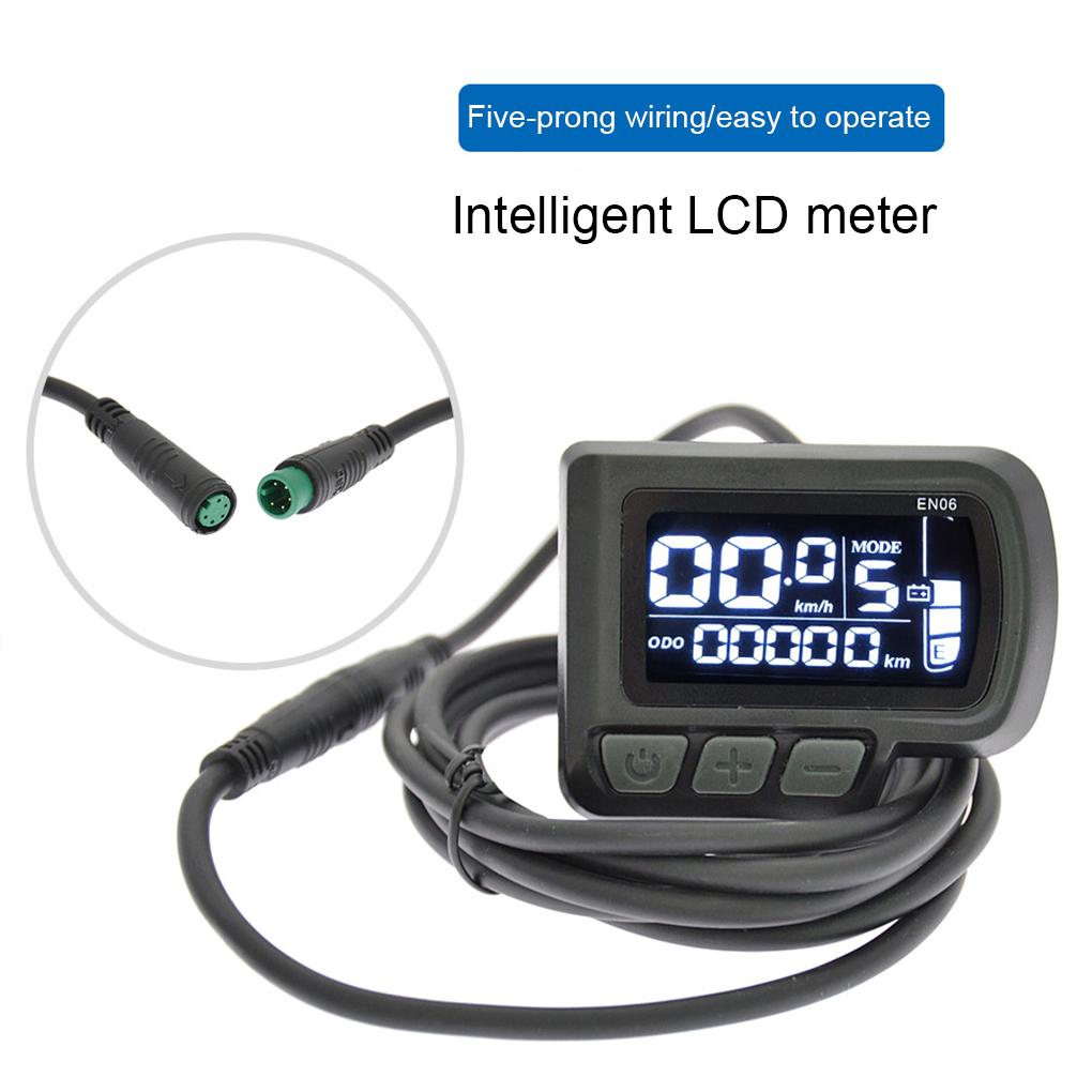 EN06 Electric Bike Meter LCD Display Instrument Connector Color Screen Smart Speed Mountain Road Bikes
