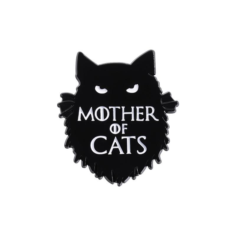 

Unique Creative Black Cat Cartoon Enamel Pin Badge For Stylish Clothing Accessories