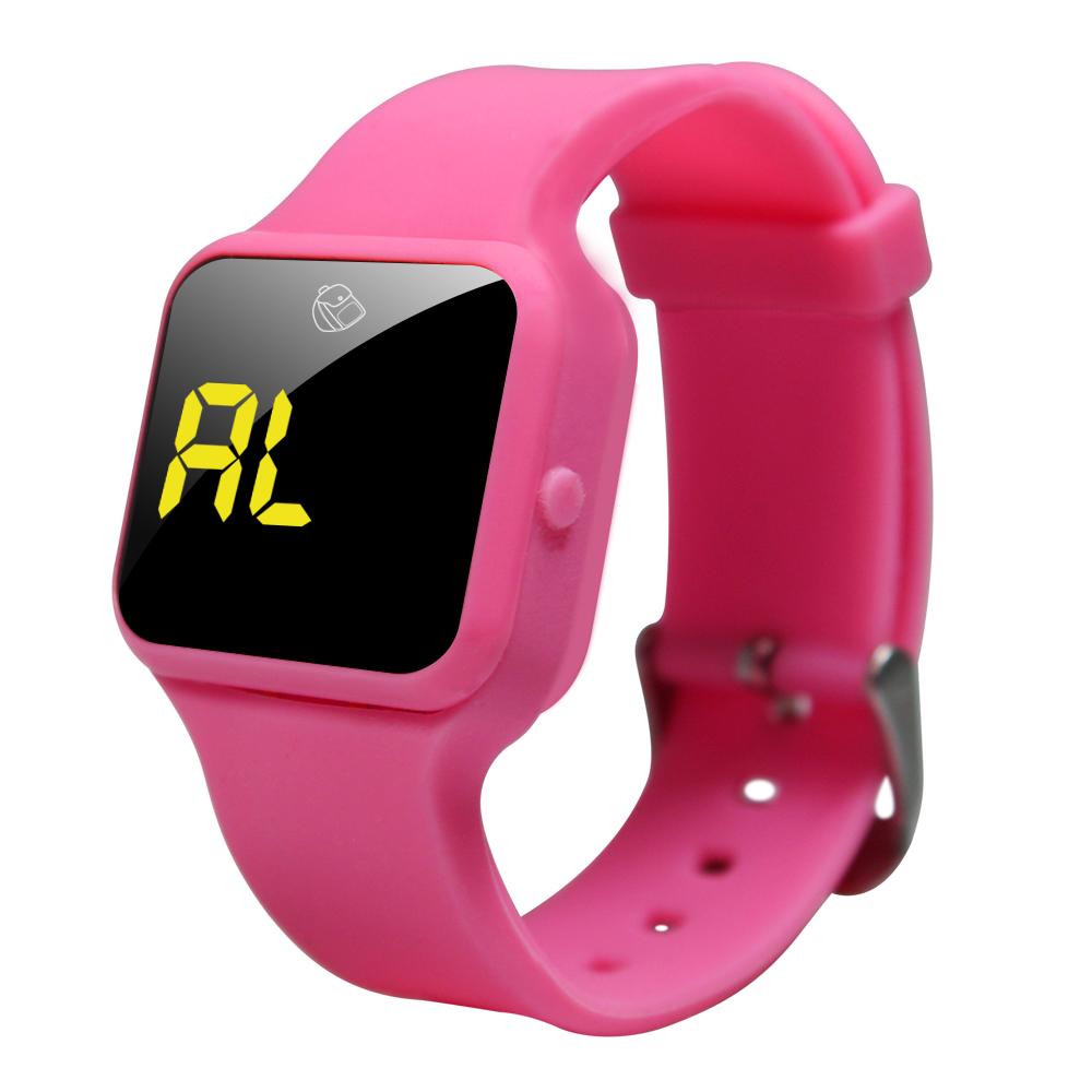 Hot Sell Children s Light Digital Square LED Sport Watch Luxury Adult Student Electronic Watch Silicone Shell Alarm OEM