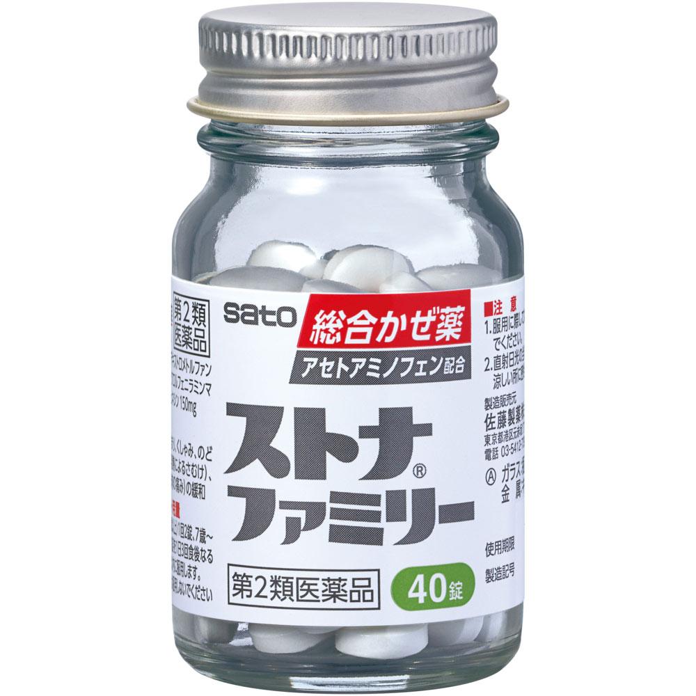 Sato Stona Family 40 Tablets General cold remedies Indications: Relief of cold symptoms (runny nose, nasal congestion, sneezing, sore throat, cough, p