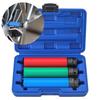 Extended 150mm Nut Socket Set 3PCS for Automotive For Tire Removal with Color Coded Size and Protective Sleeve