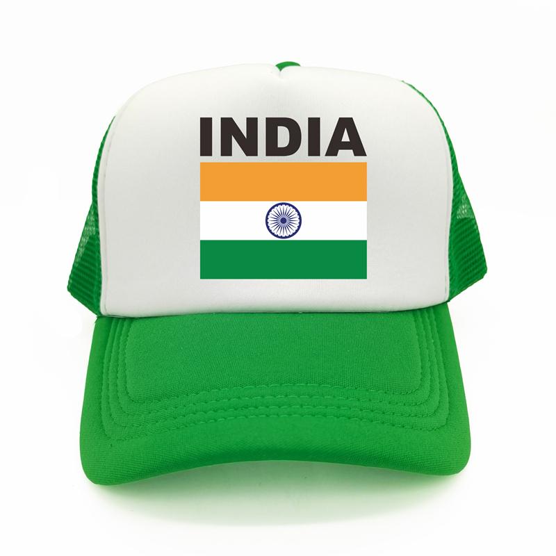 India Flag Trucker Cap Summer Unisex Cool Country Hat Baseball Caps Unisex Outdoor Mesh Net Caps